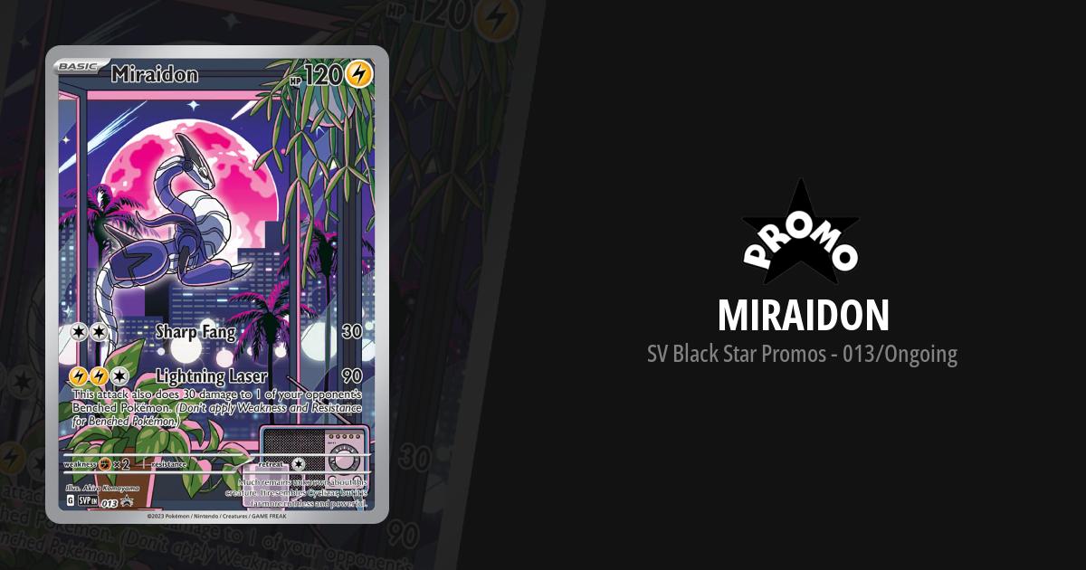 Pokemon Miraidon EX SVP028 Black Star Promo Card - Paldea Evolved