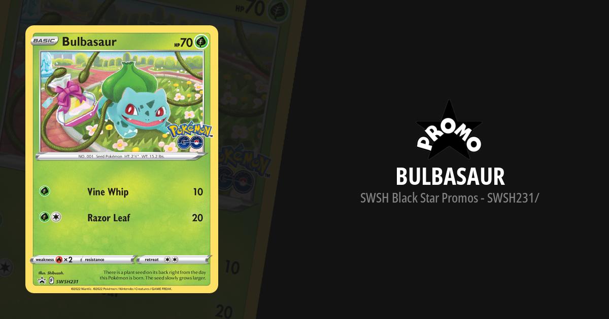 Bulbasaur - SWSH231 - SWSH Black Star Promos - Pokemon Singles » Promos »  SWSH: Sword & Shield Promo Cards - The Side Deck - Gaming Cafe
