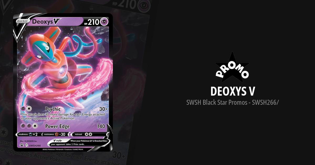 Deoxys V - SWSH266 Holo Promo Black Star – Jarvvos