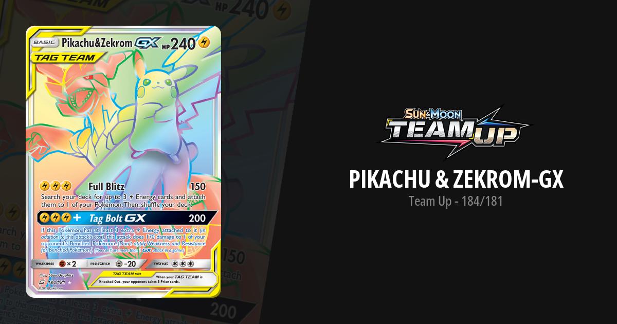 Pikachu & Zekrom GX (184/181) [Sun & Moon: Team Up]