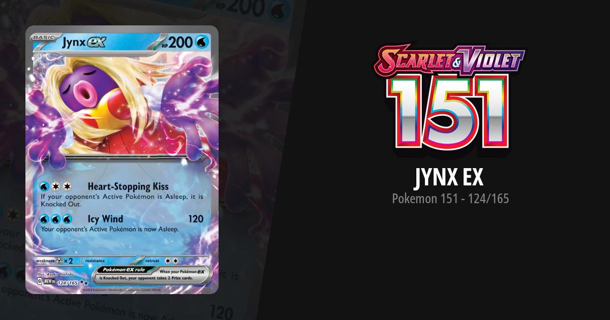 jynx pokemon card price Amazon.com: Pokemon - Jynx ex 124/165 - Pokemon 151 - Double Rare