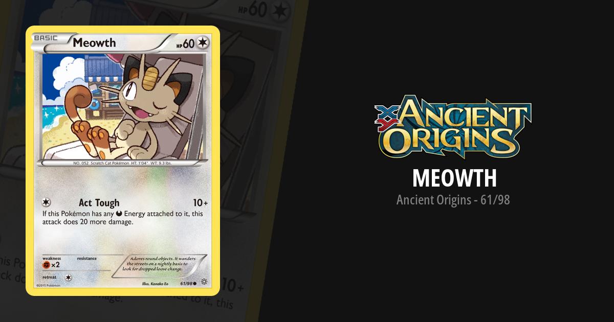 ancient meowth pokemon card Meowth 61/98 Price 2026