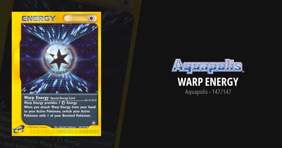 warp energy pokemon card Cards Price Guide switch that Pokemon with 1 of your Benched Pokemon Warp Energy (Secret) (123/111) (SM04)