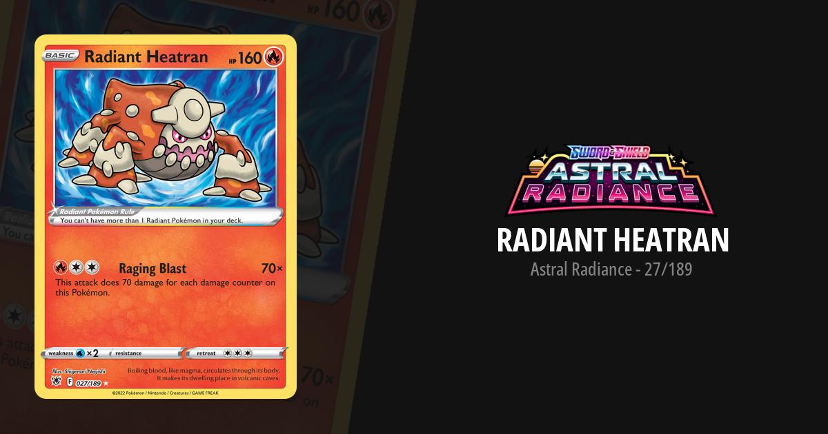 radiant heatran pokemon card price 027/189 ASTRAL RADIANCE TCG Video Games Pokemon - Radiant Heatran Double