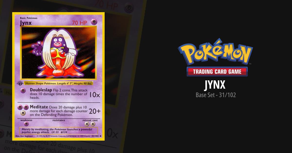 1999 jynx pokemon card value Pokemon TCG Jynx Base Set 31/102 Uncommon Pokemon Card Unlimited