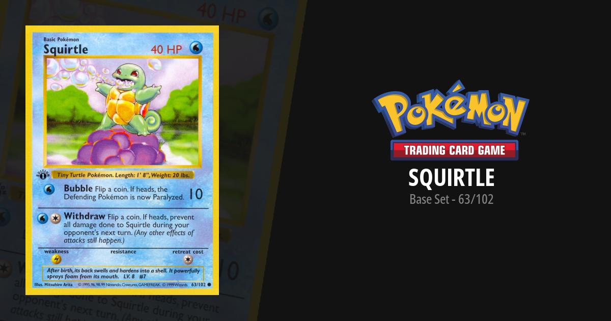 first edition squirtle card price 1999 Pokemon Game #63 1st Guide proof acrylic case Squirtle Base Set Pokemon Card