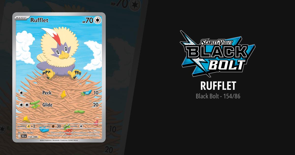 rufflet pokemon card Colorless Artist Rufflet 129/162 Reverse Holo -