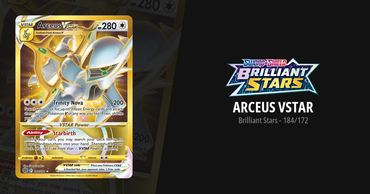 pokemon card arceus vstar price UPC New this item offers a spectacular aesthetic for a gallery Arceus VSTAR Brilliant Stars Pokemon