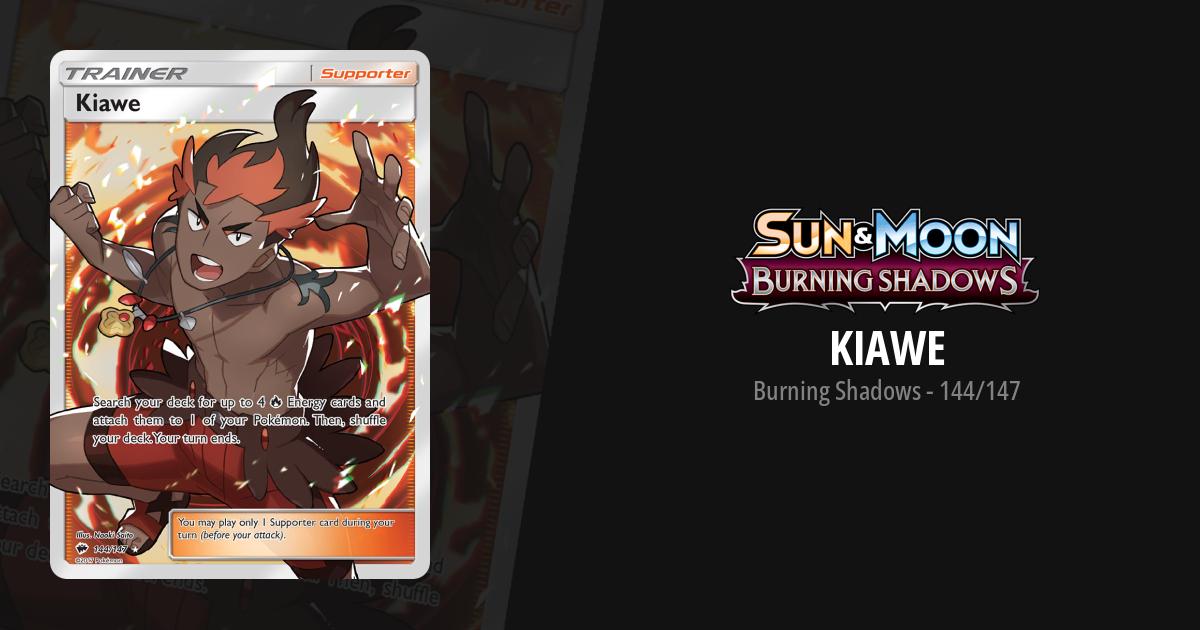 kiawe pokemon card price Burning Shadows Pokemon Card (O13): Kiawe 116/147