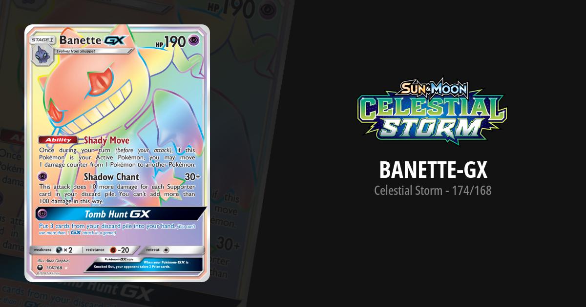 banette gx pokemon card value The Cards Of Pokmon TCG: Celestial Storm Part 11: the official authentication and grading ensure this card remains a verified mainstay of your growing collection. Banette GX (Secret) - SM