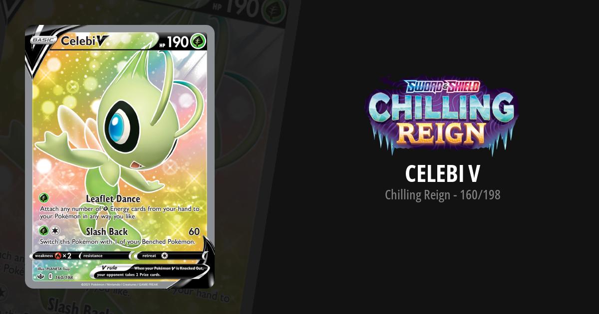 celebi v pokemon card value Celebi V 2021 Sword & Shield: Chilling Reign #160/198 Holo (Full Art) Price Guide