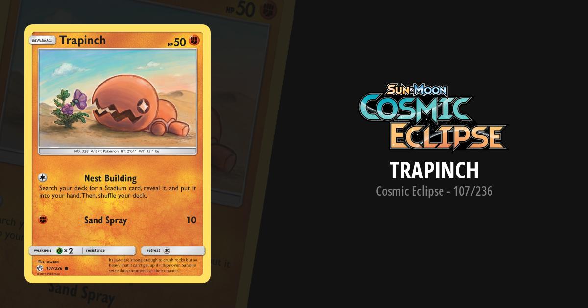 trapinch pokemon cards Boundaries Crossed Card holofoil pattern or surface detail) Pokemon Trading Card Game Sun