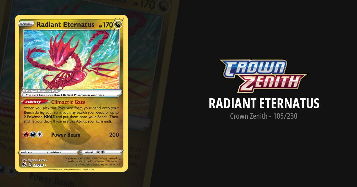 radiant eternatus pokemon card Radiant Eternatus | Crown Zenith