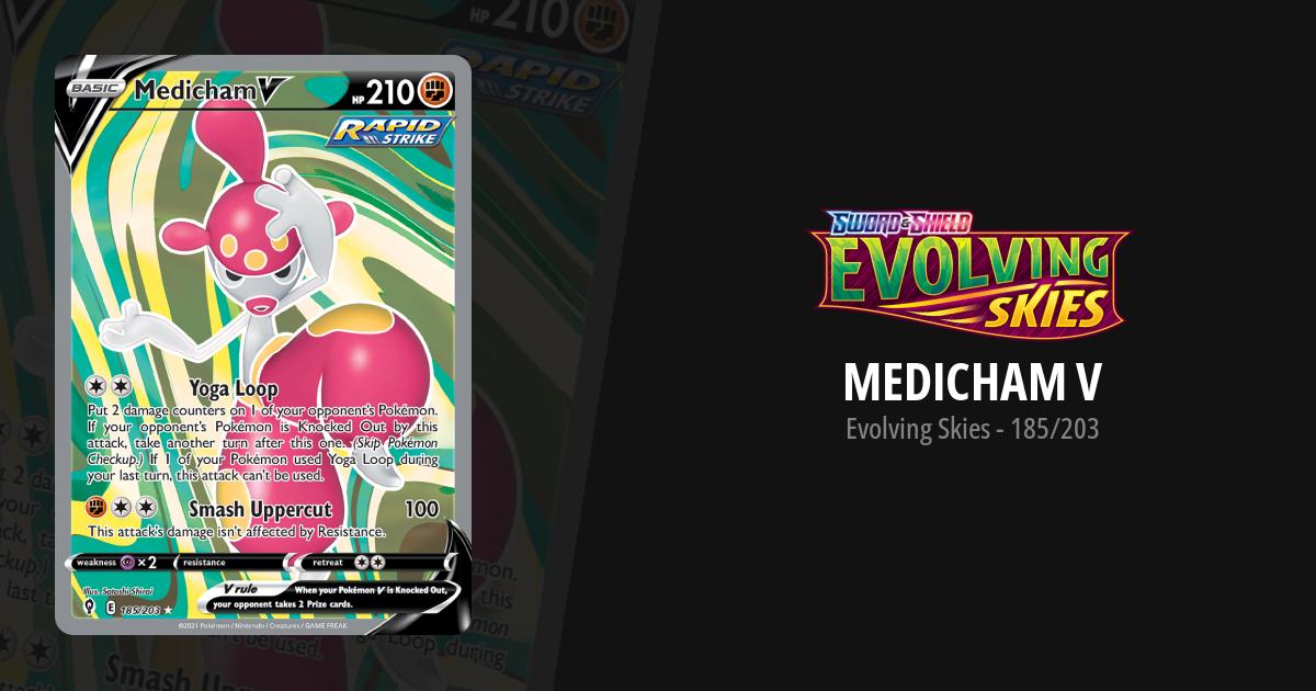 medicham v pokemon card value - 111/198 - SV01: Scarlet & Violet Base Set Weakness / Resistance / Retreat Cost Pokemon Kaart Medicham V Full