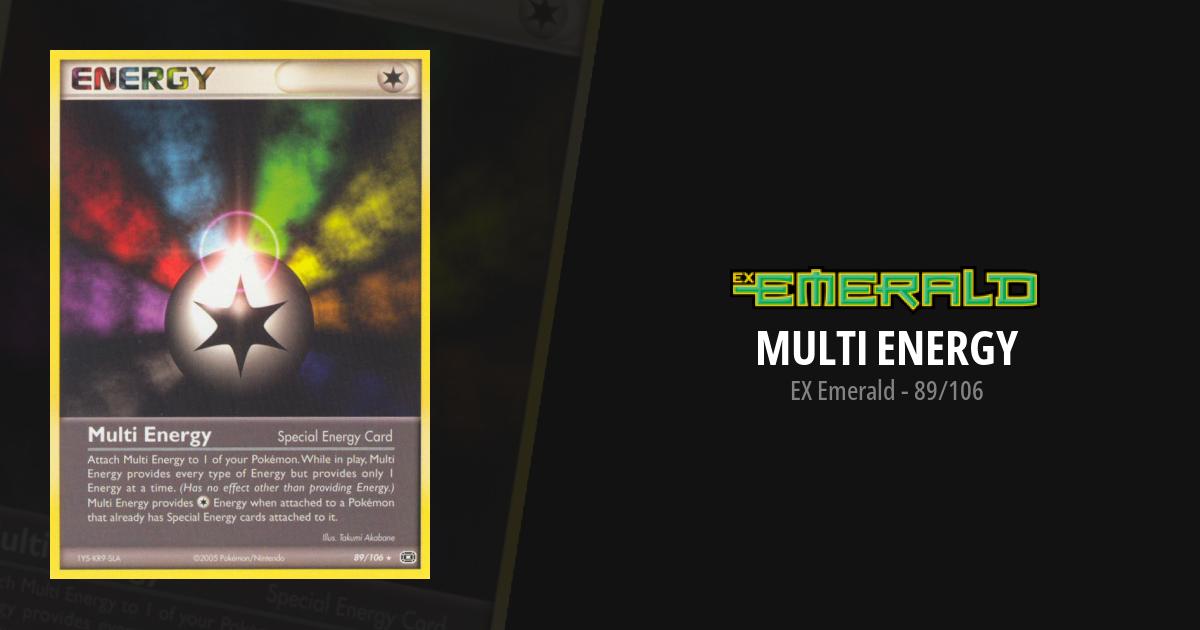 multi energy pokemon card Rainbow | XY Emerald Type Multi Energy EX Emerald Pokemon