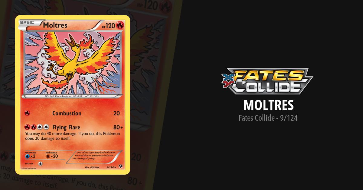 moltres pokemon card 2016 Moltres 9/124 - XY Fates Collide - Reverse Holo Rare