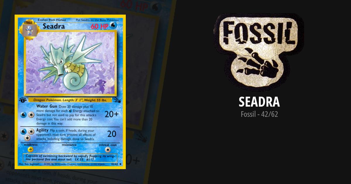 1995 seadra pokemon card value Seadra 1st Edition