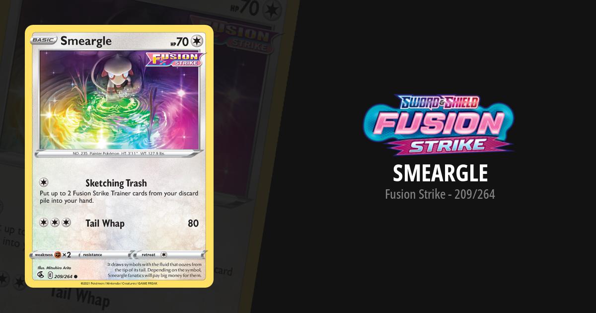 smeargle pokemon card fusion strike Smeargle 209/264