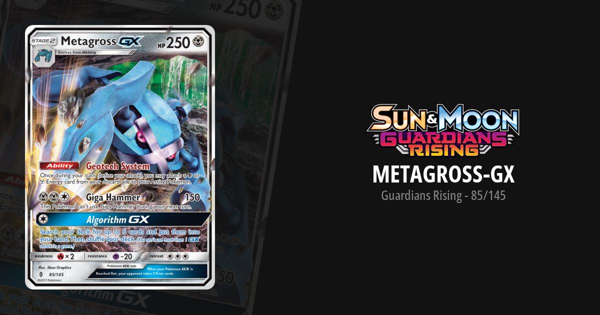 metagross pokemon card gx Pokmon 85/145 Holo Rising Guardians Trading Toys you may attach a Psychic or Metal Energy card from your discard pile to your Active Pokemon Metagross Cards | Dex -
