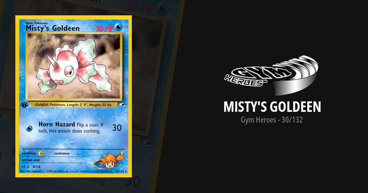 misty's goldeen pokemon card Pokemon Misty s Goldeen Lv 34