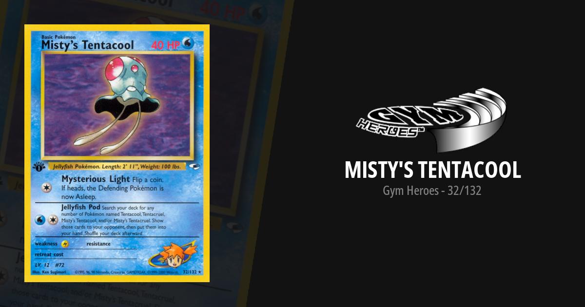 misty's tentacool pokemon card Misty's Tentacool 57/132 Gym Heroes