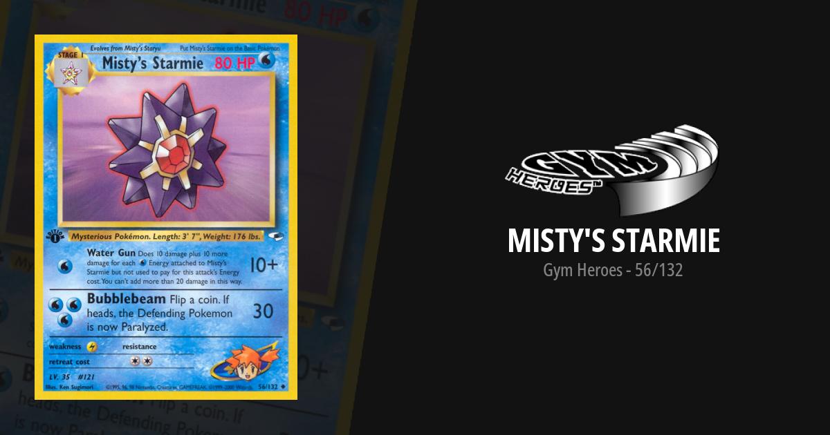 misty starmie pokemon card Freshly pulled Misty's Starmie #pokemon #mistysstarmie #pokemoncardgame #pokemoncards
