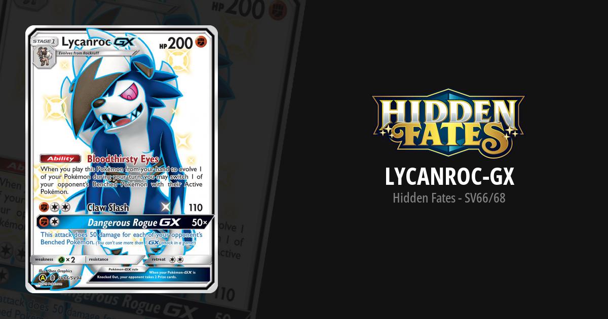 lycanroc gx pokemon card value Lycanroc GX 2019 Pokemon Sun & Moon Hidden Fates Full Art #SV67 PSA Authenticated 10 Card