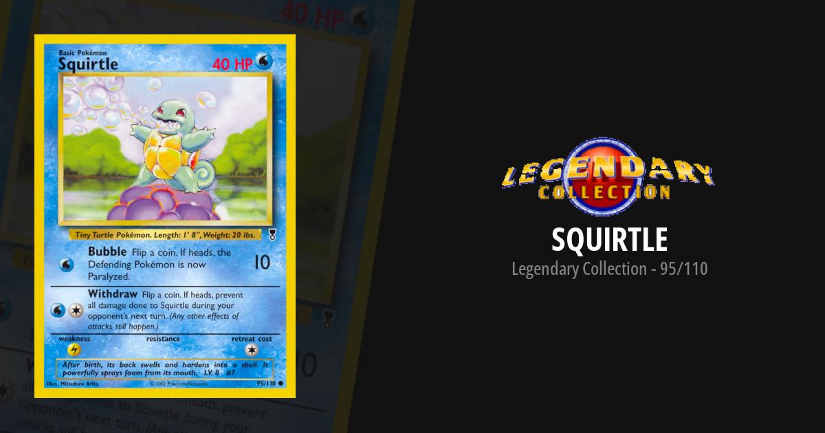 1995 squirtle pokemon card 1995 squirtle pokemon card Pokemon Base Squirtle #63/102 Trading Card (Signed by Jason Paige) Rotterdam Comics