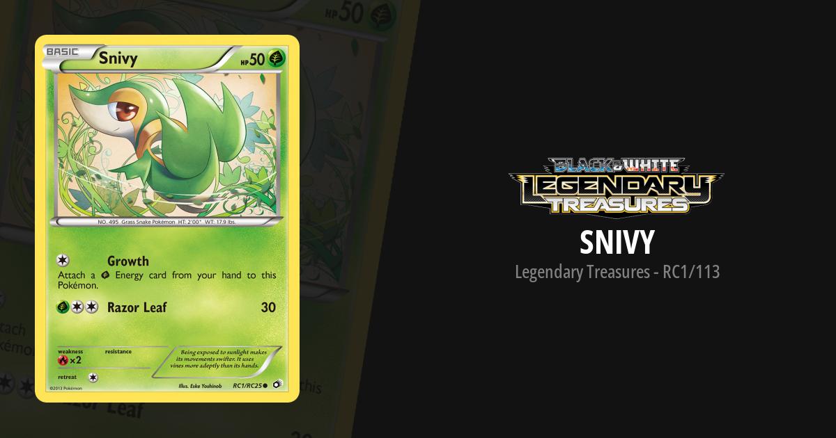 snivy pokemon card value - 001/086 - Reverse Holo - Poke Ball - Common - Black Bolt Pokmon & Price History Y Fates Collide Single Card Common Snivy #5 Sell Snivy (Reverse Holo) -
