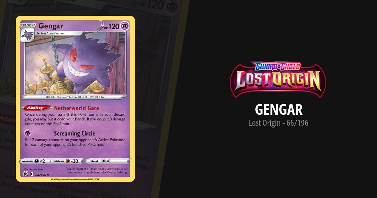 gengar pokemon card lost origin PSA 10 - SWSH241 Stamped Holo Rare Promo Psychic Ability Netherworld Gate Once during your turn Wonderful Gengar Pokmon Card HOLOGRAPHIC