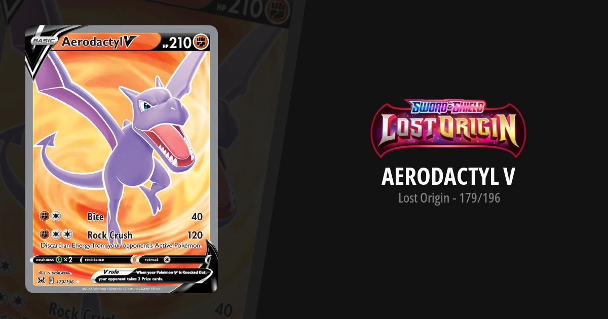 Aerodactyl V Lost Origin Pokemon Card