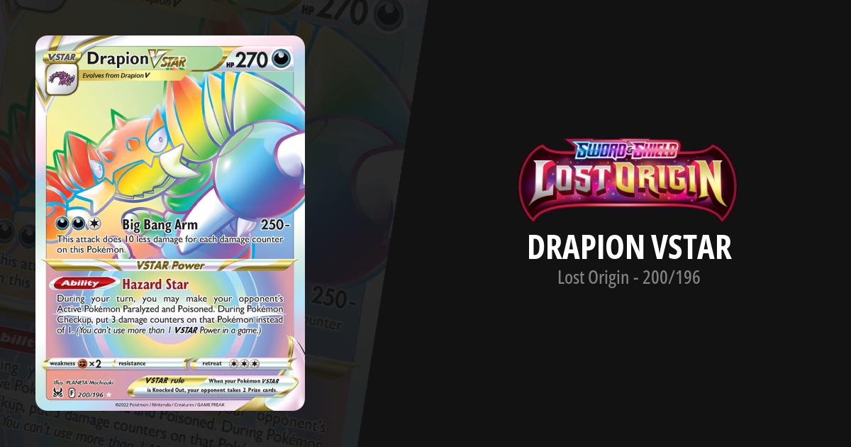 drapion vstar pokemon card value Drapion VSTAR Gold Foil Fan Art Card 119/196 NM
