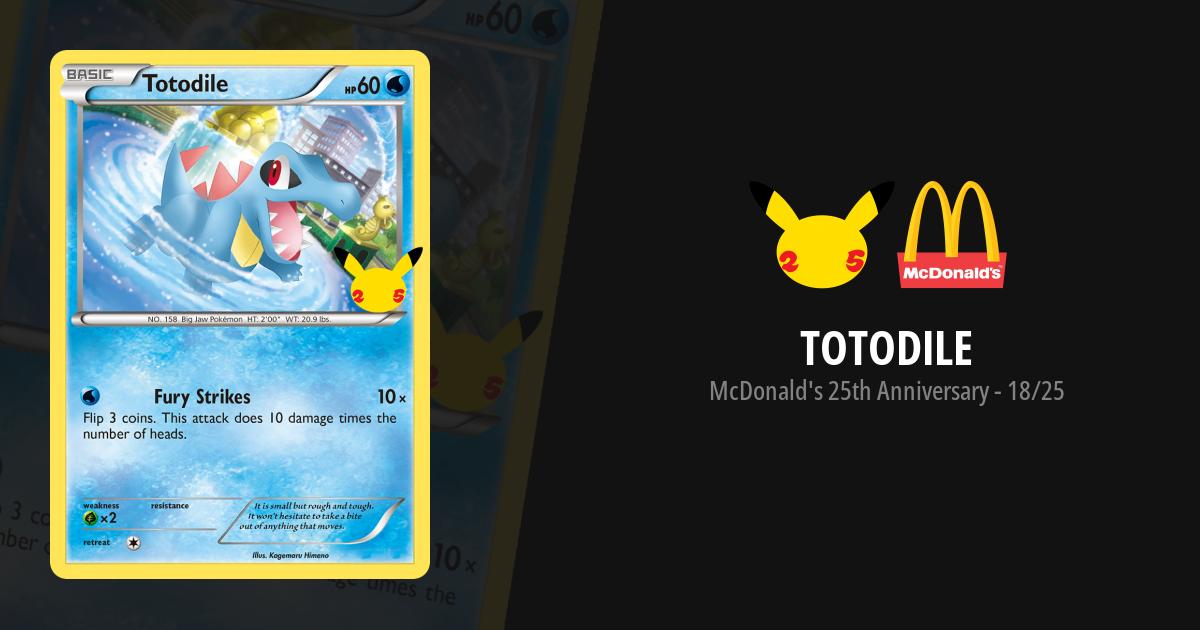 totodile pokemon card mcdonalds Totodile Holo - McDonald's Collection 2021 Pokmon card 18/25