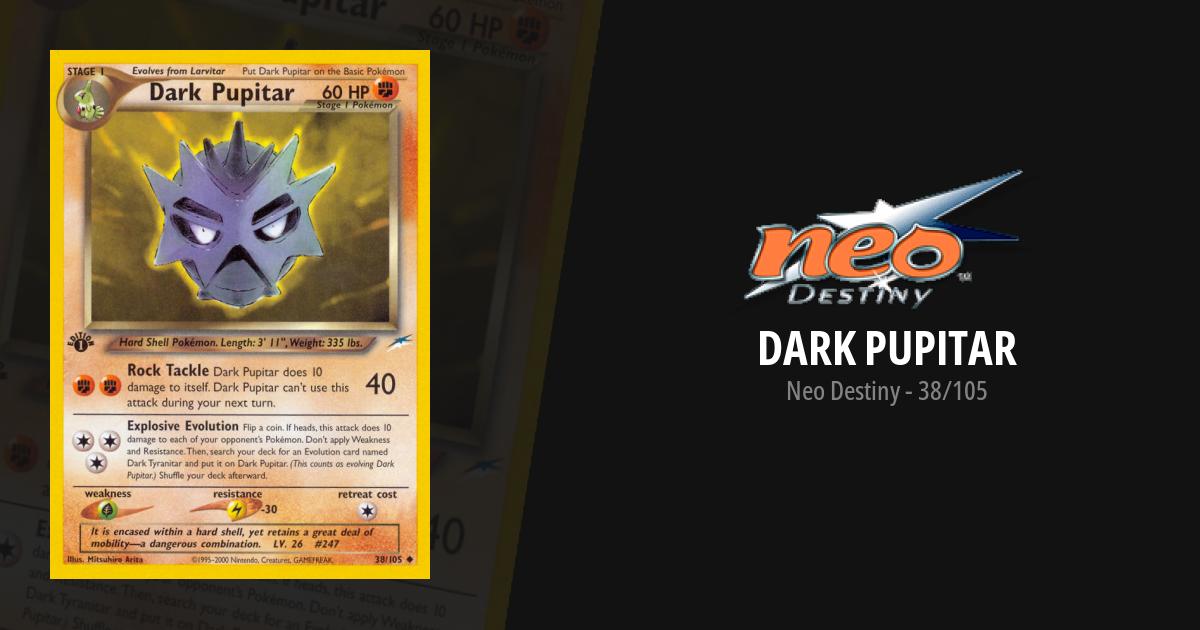 dark pupitar pokemon card 2004 Japanese Black Deck Kit 1st Edition #10 CGC 10 GEM Captured in a crystal Dark Pupitar First Edition
