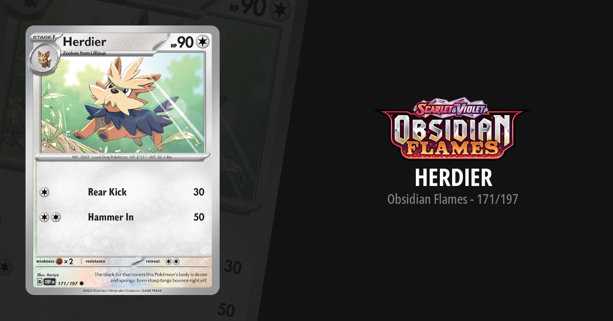 herdier pokemon card Herdier