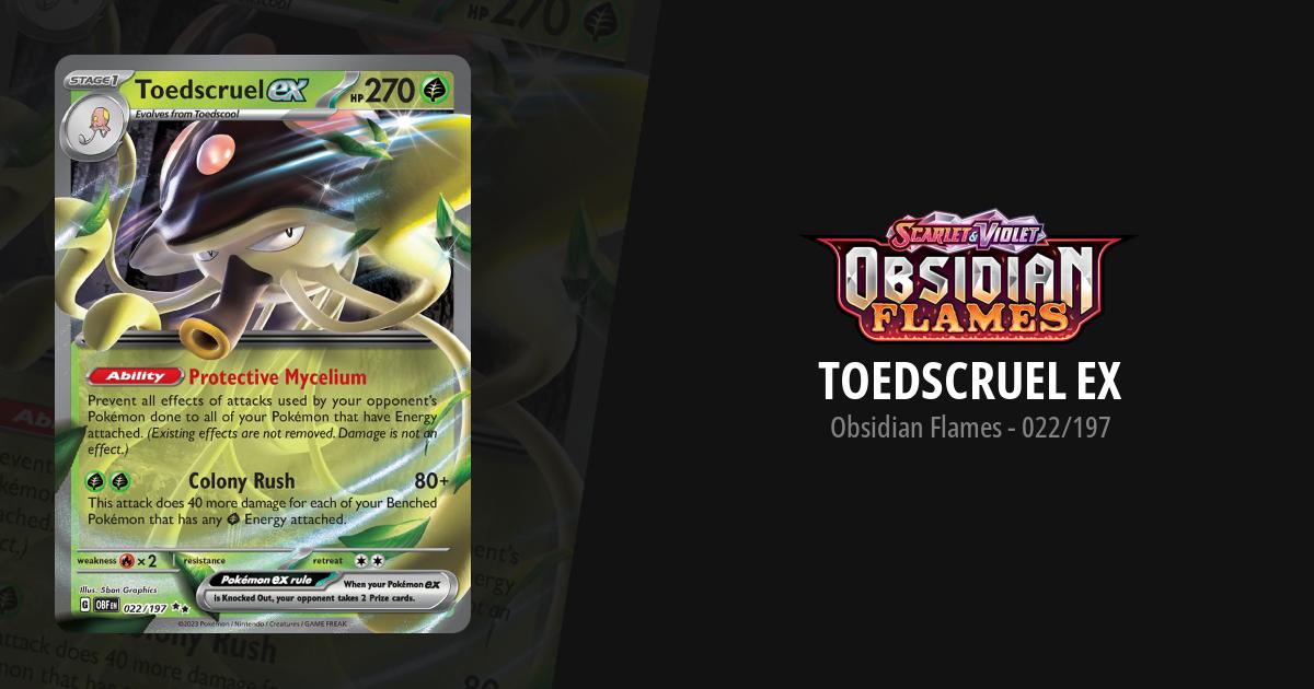 toedscruel ex pokemon card value 022197 Double Rare - Obsidian Flames - Jamaica 5ban Graphics SV03 Toedscruel | Scarlet & Violet