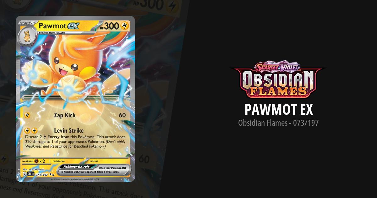 pawmot ex pokemon card value Pawmot EX 73/197 Double Rare Holo - SV03 - Obsidian Flames