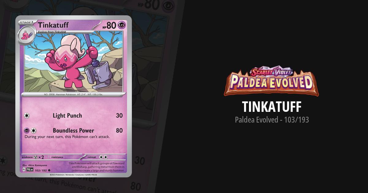 tinkatuff pokemon card 2024 Paf En-paldean Fates 167 Tinkaton Shiny Rare PSA 10 Graded Mx2 / None / 2 SV02 Tinkatuff Card Prices & Value