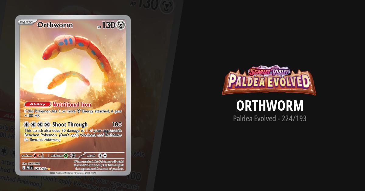 orthworm pokemon card value 2024 Pokemon Card Stellar Crown - Orthworm Ex Full Art #162/142
