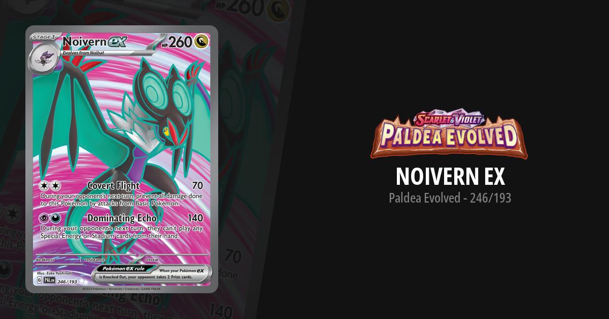 noivern ex pokemon card value Pokemon Noivern ex 153/193 - Paldea Evolved - Double Rare