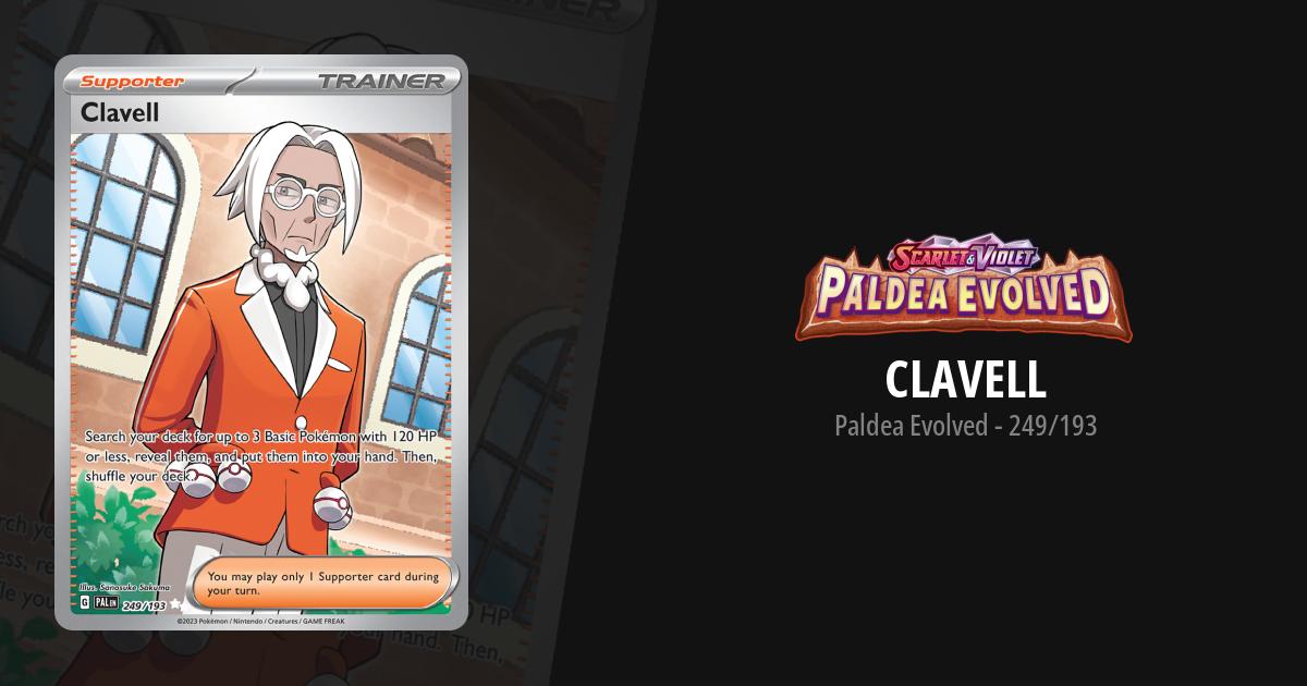 clavell pokemon card Amazon.com: Pokemon - Clavell 249/193 - Paldea Evolved