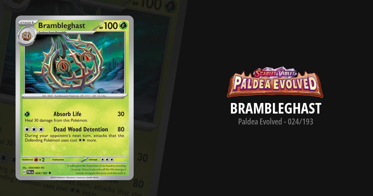 brambleghast pokemon card Brambleghast 021/162 Holo Rare Pokemon TCG Scarlet & Violet Temporal Forces