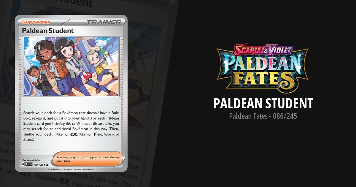 paldean student pokemon card price Trading Cards - Trading Game (Pokmon ex 2024 Pokemon Paf En-Paldean Fates