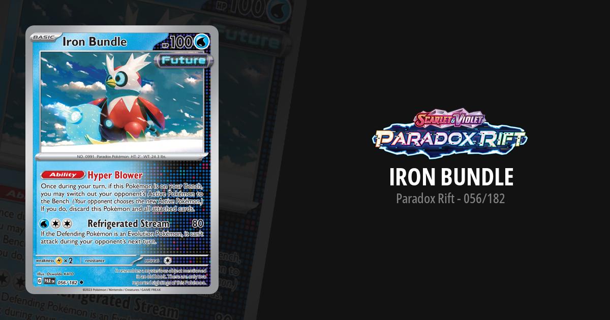 iron bundle pokemon card Pokemon 2024 Iron Bundle Gym Tournament Promo Card #185/SV-P