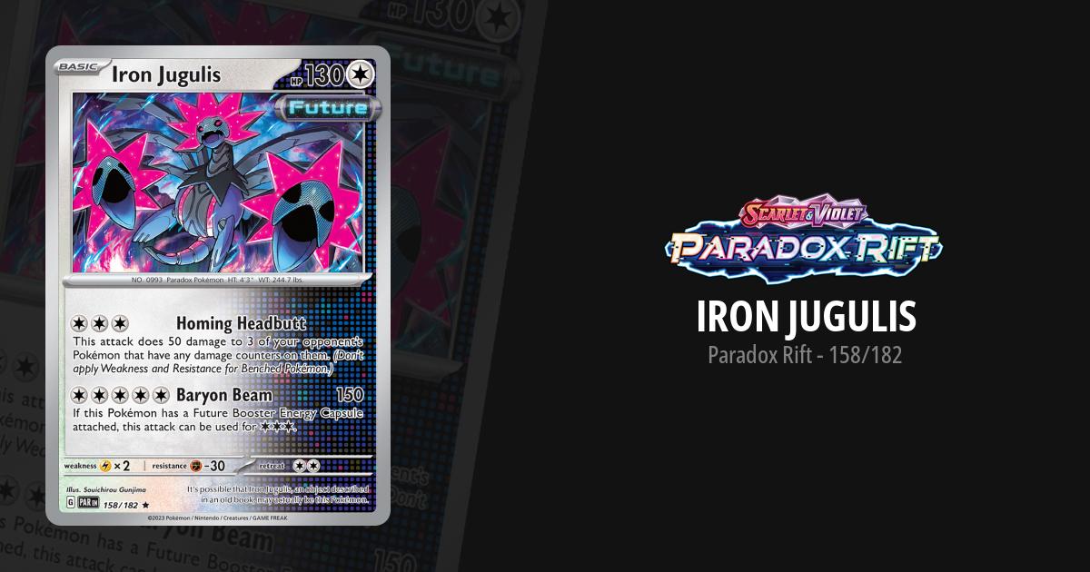iron jugulis pokemon card price 216/182 SV04: Paradox Rift Holo for sale online (Dont apply Weakness and Resistance for Benched Pokmon.) Attack 2 Iron-jugulis Card Prices & Value