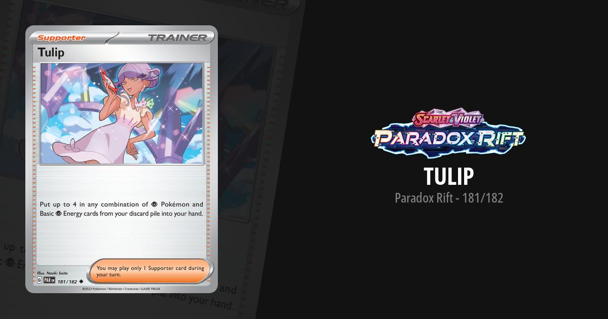 tulip pokemon card Amazon.com: Pokemon - Tulip 181/182 - Paradox Rift - Reverse Foil
