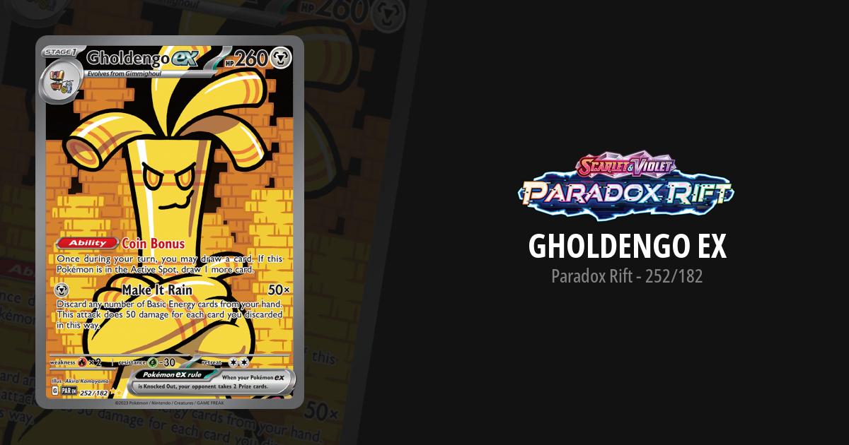 gholdengo ex pokemon card value (Alt Full Art) 139/182 Gholdengo ex Paradox Rift Pokemon