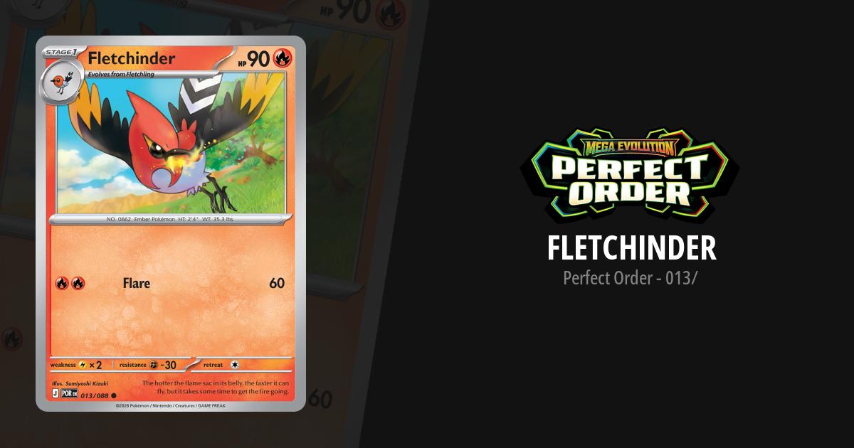 pokemon card fletchinder Pokemon Trading Card Game Stellar Crown Common Fletchinder #122