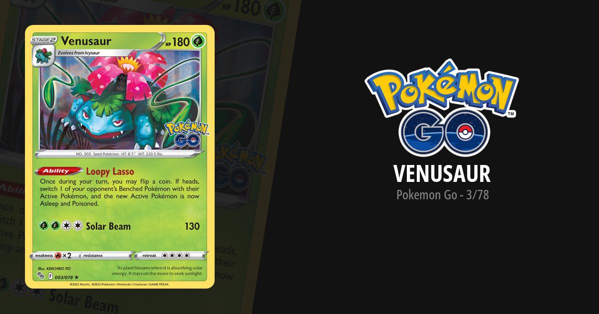 pokemon go venusaur card Amazon.com: Pokemon - Radiant Venusaur - 004/078