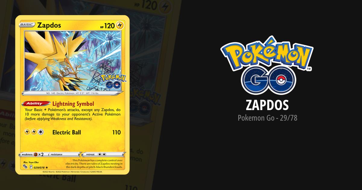 zapdos pokemon go card Vintage Pokemon Card Zapdos HOLO 29/78 Pokmon GO Edition Near Mint Condition!
